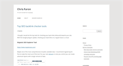 Desktop Screenshot of chrisfaron.com